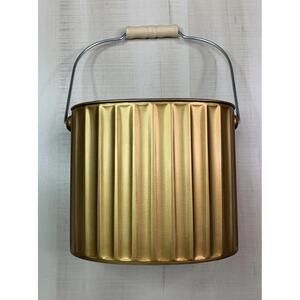 Ashland Metal Fall Thanksgiving Christmas Ribbed Bucket 6in Craft Gift basket